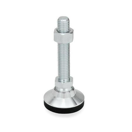 J.W. WINCO GN343.2-60-M16-80-KRE Leveling Mount 343.2-60-M16-80-KRE